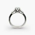 thumbnail image 3 of Aura Jewel 1.9 Ct Asscher Cut Diamond Ring - 14K White Gold Plated Ring - Engagement Wedding Rings for Women's - Christmas Special Gift for Her - Valentine Proposal Ring - 6th Anniversary Gifts, 3 of 3