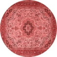 thumbnail image 1 of Ahgly Company Indoor Round Medallion Red Traditional Area Rugs, 3' Round, 1 of 4