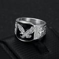 thumbnail image 3 of Radetop Men's Hiphop Ring Jewelry Stainless Steel Rings Size 7-13, Silver, 3 of 4