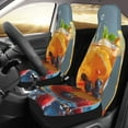 thumbnail image 2 of Sikiie Refreshing Fruit Infused Drinks Car Seat Protector 2 Pack Car Seat Cushion Mat, Car Seat Covers for SUV, Truck, Van, 2 of 7