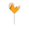 thumbnail image 1 of Egypt Yellow Sphinx Pyrads Sun Toothpick Flags Heart Lable Cupcake Picks, 1 of 3