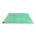 thumbnail image 2 of Ahgly Company Machine Washable Indoor Rectangle Persian Turquoise Blue Traditional Area Rugs, 8' x 10', 2 of 4