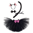 thumbnail image 2 of Disfraz de mono para Halloween para niños, diadema, falda, lazo de cola, accesorios para cosplay, carnaval, cumpleaños, 1 a 12 años, 2 of 5