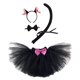 thumbnail image 2 of Disfraz de mono para Halloween para niños, diadema, falda, lazo de cola, accesorios para cosplay, carnaval, cumpleaños, 1 a 12 años, 2 of 5
