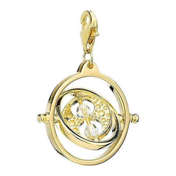 Harry Potter Time Turner Gold Plated Sterling Silver Clip on Charm