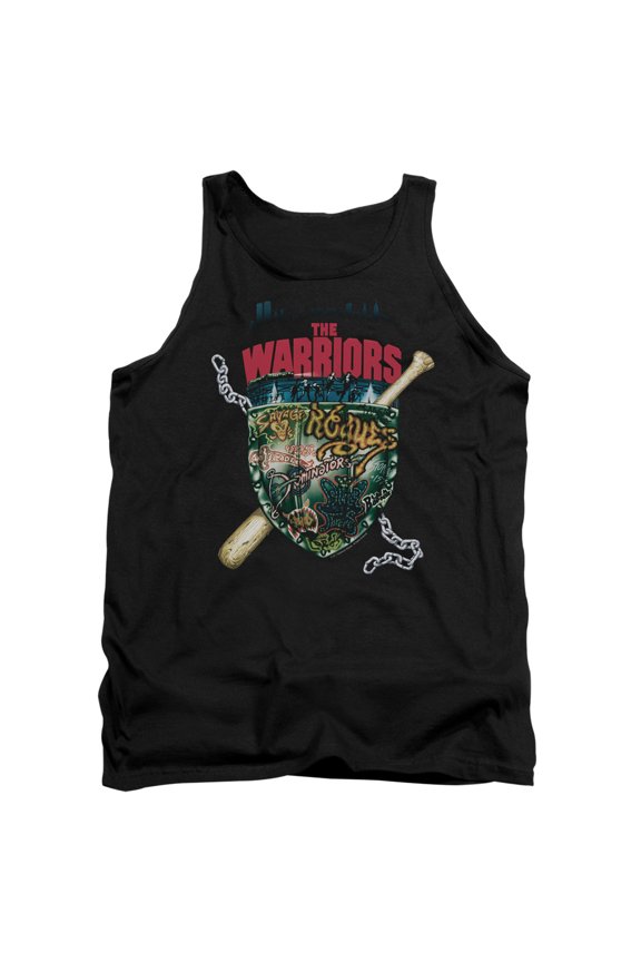 Warriors Shield Adult Tank Top Black