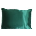 thumbnail image 2 of JUPA Place Luxurious Satin Silk Pillowcase Pair - Soft & Breathable 20 x 26 Inch Pillow Cover for Standard Size Pillows - Green Silky Smooth Pillowcases for Hair & Skin (2-Pack), 2 of 5