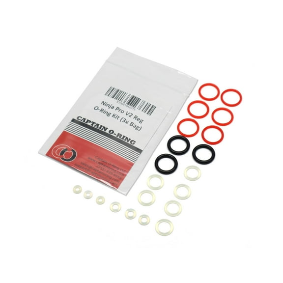 Captain O-Ring  O-Ring Rebuild Kit for Ninja Pro V2 V3 V4 Tank Regulator 3x Rebuilds
