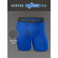 thumbnail image 3 of Fruit of the Loom Men's CoolZone Fly Short Leg Boxer Briefs, Extended Sizes, 4 Pack, 3 of 7