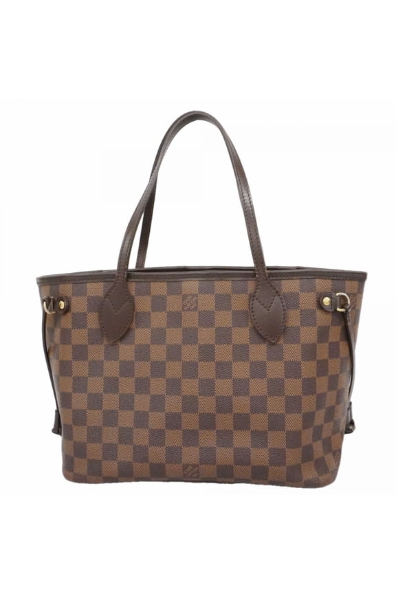 Pre-Owned Louis Vuitton Damier Neverfull PM Tote Bag N51109 Ebene (Women's)