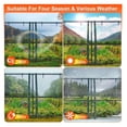 thumbnail image 4 of 70.86*33.46*37.4 in Portable Mini Greenhouse With Roll-Up Zipper Doors Waterproof UV-Resistant PVC Cover Hot House For Indoor Outdoor Garden Patio Backyard, 4 of 8