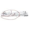 thumbnail image 3 of Duke 158332 Heat Sink Holding Unit Element, 48" Lead, 230V, 24" Height, 6" Width, 7" Length, 3 of 4