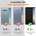 thumbnail image 3 of Paquete de 2 Protector de Pantalla de Vidrio Templado Entronix para Galaxy Note 9, Galaxy Note 8, 9H, Antiarañazos, Antiburbujas, Compatible con Fundas, 3 of 8