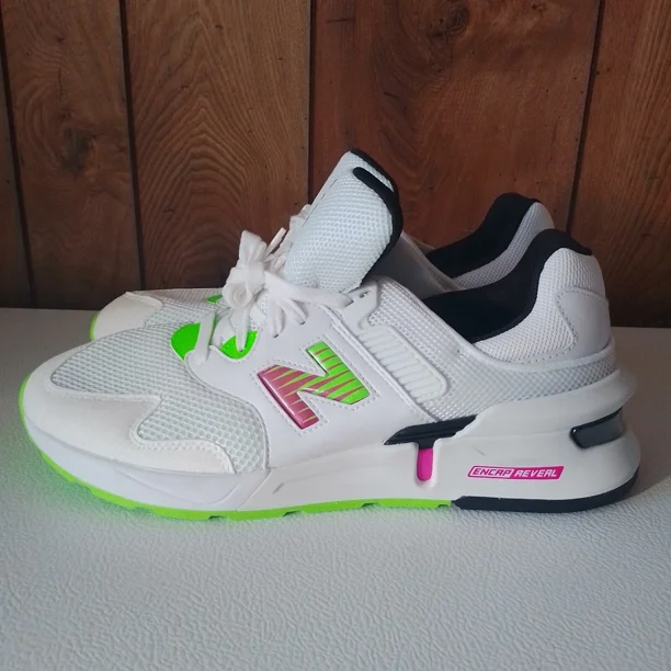 New Balance 997S X Kawhi Leonard White/Berry Lime Men’s Size 10.5 MS997KL3