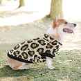 thumbnail image 6 of Pet Winter Coat Snow Zipper Clothing Cold Weather Dog Vest Warm Puppy Coat Leopard Print Vector, 6 of 8