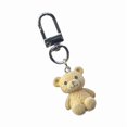 thumbnail image 2 of Cute Resin Flocked Bear Keychain Lovely Flocking Bear Keyring Decorative Bag Charm Keychain Pendant Accessory, 2 of 11