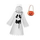 thumbnail image 4 of Disfraz de fantasma de Halloween para niños con bolsa de calabaza. Precioso disfraz para niños y niñas. 130 centímetros, 4 of 8