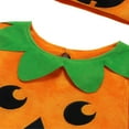 thumbnail image 4 of Babies Chic Halloween Clothes Set Cute Pumpkin Face Romper Broadened Crotch Cap and Slipper Socks, 4 of 9