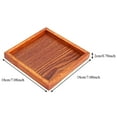 thumbnail image 3 of Portable Square Shape Solid Wood Tea Tray, Wood Tea Tray, Tea Serving Tray, For Coffee For Fruit For Food For Tea, 3 of 8