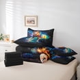 thumbnail image 6 of Castle Fairy Kids Lion Animal Twin Bedding Sets,Graffiti Watercolor Bedding Comforter Set, 6 of 8