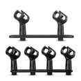 thumbnail image 4 of Adjustable 4-Head Microphone Clip Bar Mount Holder T-Bar Bracket Clamp, 4 of 6