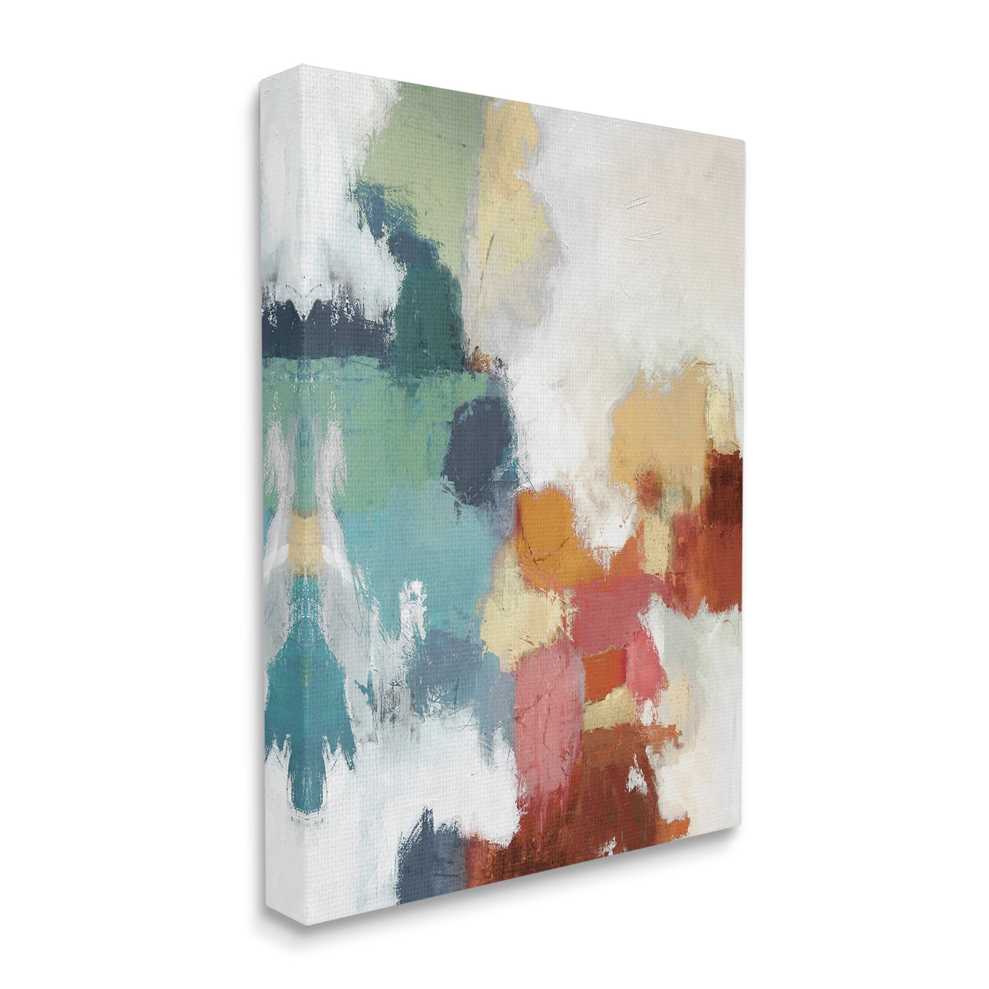 Stupell Industries Dynamic Abstract Hues Abstract Painting Gallery Wrapped Canvas Art Print Wall Art, 30 x 40