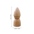 thumbnail image 3 of ColoMX 6pcs figuras de madera de bricolaje juguetes de muñecas hechas a mano artesanía de títeres pintados a mano (beige), 3 of 8