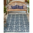thumbnail image 2 of Outdoor Trisha Collection Area Rug Gray - 3'3" Round, 2 of 5