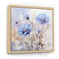 thumbnail image 2 of Designart "Winter Charm With Blue Cornflowers I" Cornflowers Floater Framed Wall Art Prints, 2 of 5
