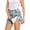Blue, variant on Women’s Animal Print Side Open Recovery Shorts with Hook and Loop Closure for Postoperative Care and Comfort Wear