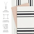 thumbnail image 4 of Noble Linens Rose Desert Stripe Reversible 3-Piece Duvet Cover Set, King/Cal King, 4 of 11