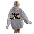 thumbnail image 1 of WEAIXIMIUNG Sweat à Capuche pour Femmes Mode Décontractée Lettres Imprimées devant et derrière Sweat à Capuche Décontracté Ample, 1 of 7