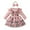 Pink, variant on Newborn Baby Girls Ruffle Long Sleeve Ribbed Romper Top Bowknot Plaid Suspender Skirt Set For 0-18M Infant Girl Winter Dress Outfits
