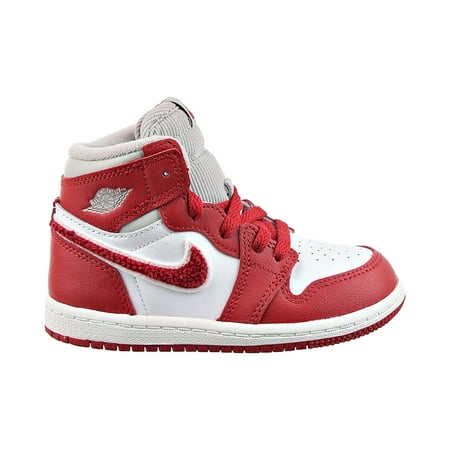 Air Jordan 1 Retro High OG (TD) Toddlers' Shoes Light Iron Ore-Varsity Red cu0450-061