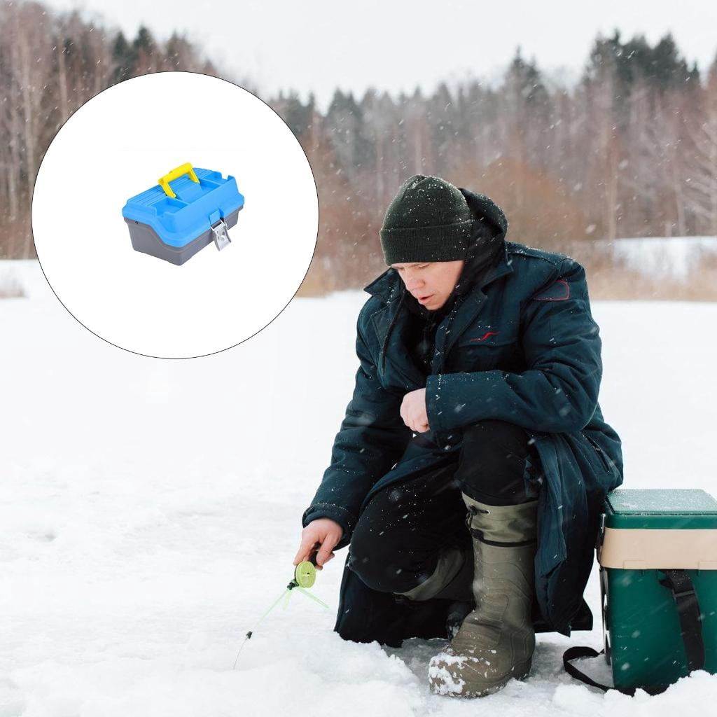 CEORPER 3 Layer Carp Fishing Tackle Box Internal Divider Container Box Fishing Hook Case