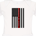 thumbnail image 4 of Inktastic Firefighter Daddy Flag Boys or Girls Long Sleeve Baby Bodysuit, 4 of 5