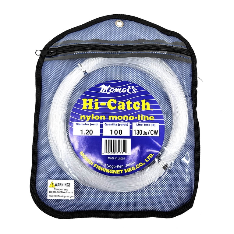 Bas De Ligne Wind On Momoi's Hi-Catch 250# – 150 Pieds, Bleu Fumé, New Old Stock
