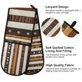 thumbnail image 2 of Yayeee Double Oven Mitt Kitchen Heat Resistant Baking 35" x7" Quilted Glove, Abstract Dots, 2 of 6