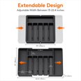 thumbnail image 3 of Organizador de Cajones Bandeja de Utensilios Expandible para Cocina Soporte para Cubiertos y Cubiertos Ajustable Almacenamiento Cucharas Tenedores Cuchillos, 3 of 5