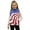 American Flag, variant on Sun Moon Star Print Girls Polar Fleece Vest Jacket Lightweight Plain Vest Full Zipper Sleeveless Outerwear with Two Pockets, 2T