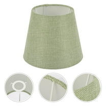 FELTECHELECTR Modern Simple Structure Lampshade Green Fabric 1Pack 7.1x7.1x5.9In