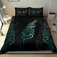 thumbnail image 2 of Signature Custom, Juego de cama Helecho Plata Claro Turquesa, 2 of 6