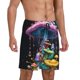 thumbnail image 2 of Balery Colorful Mushroom Pantalones cortos de pijama de punto de algodón para hombre con cinturilla y bolsillos-XX-Large, 2 of 6