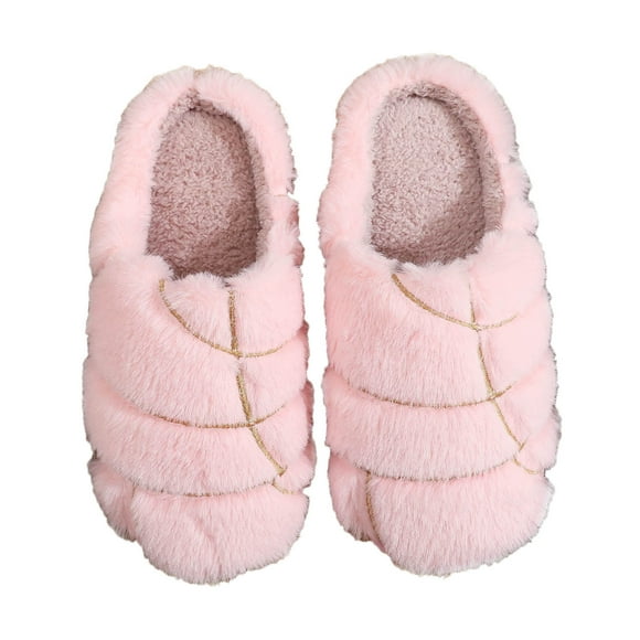2025 Couple Models New Jacquard Women's Slippers Size 9 Japanese Soft Bottom Mute Heated Slippers Women Velvet Slippers Non Wooden Women Slippers Size 9 Floor indoor Cotton Slippers