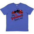 thumbnail image 3 of Inktastic My Grandma Loves Me with Cute Ladybugs Youth T-Shirt, 3 of 5