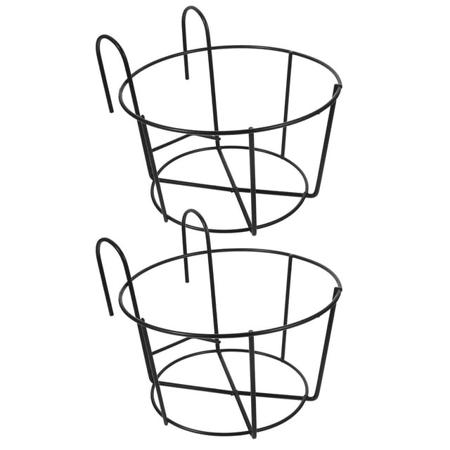 CRAFTHROU 2 Pcs Supports Muraux pour Suspendre pour Rambarde Porte-Fleurs