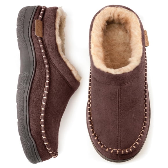 Pantufla Zigzagger 27-28 Café estilo mocasín sin cordones
