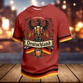 thumbnail image 4 of Telankuip Men's German Oktoberfest T Shirts Summer Short Sleeve Classic Crew Neck Festival Themed Graphic Tee Loose Comfortable Traditional Pattern Print Casual T-Shirt 1-Red XXXXL, 4 of 4