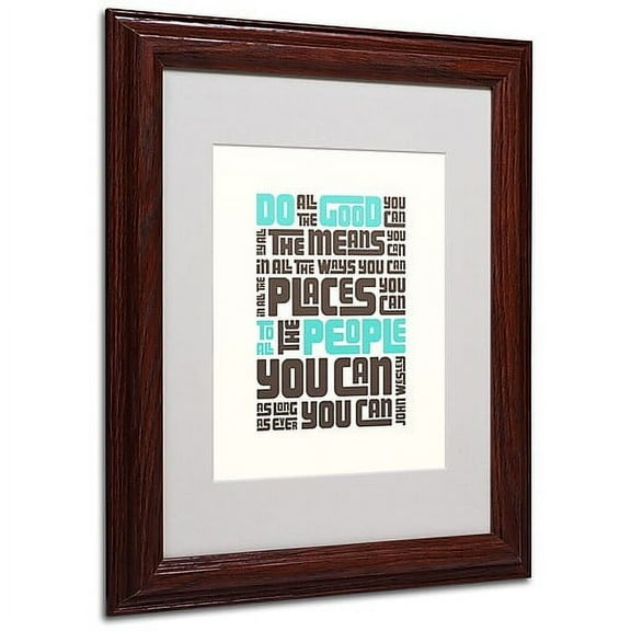 Trademark Fine Art "Do Good IV" Canvas Art by Megan Romo, Wood Frame