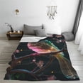 thumbnail image 5 of Honeii Bird5 Print Fleece Blanket - Throw Blanket for Bed, Sofa, Couch, Camping, and Travel , Microplush Ultra Soft Warm Blanket-50"x40", 5 of 7